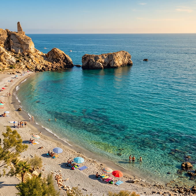 Playa de la costa tropical