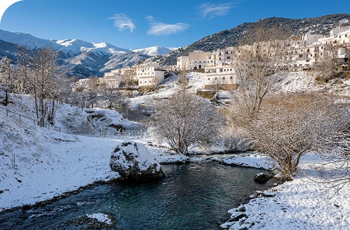 Pueblo nevado