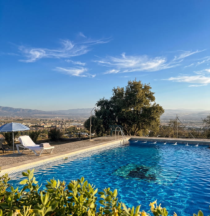 Vistas de una piscina