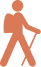 Icono naranja representativa de piscina